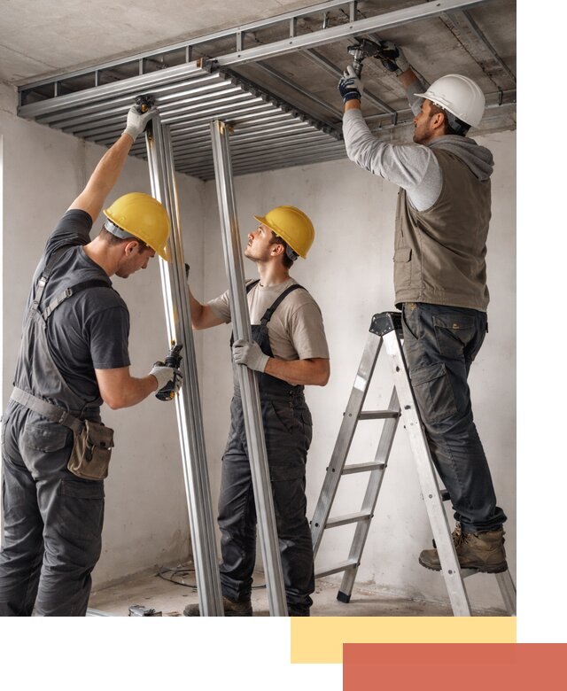 Монтаж реечного потолка под ключ в ессентуках