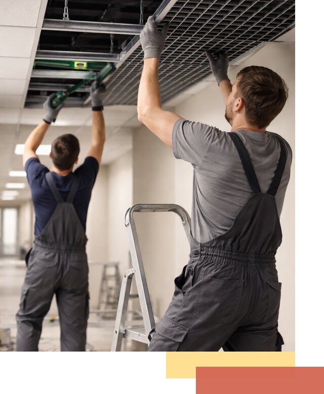 Монтаж потолка Грильято в ессентуках: установка под ключ качественно