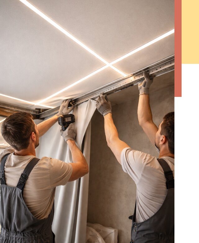 Монтаж натяжного потолка со световыми линиями в ессентуках от 1224 руб. | ОТДЕЛОЧНИК-Ссн