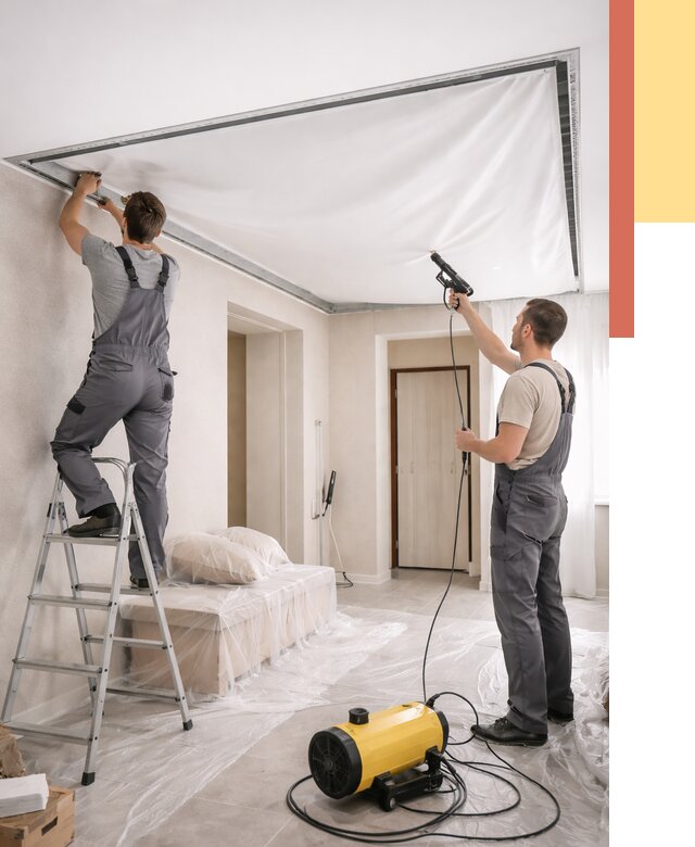 Монтаж натяжного потолка в прихожей в ессентуках от 2702 руб. под ключ | ОТДЕЛОЧНИК-Ссн