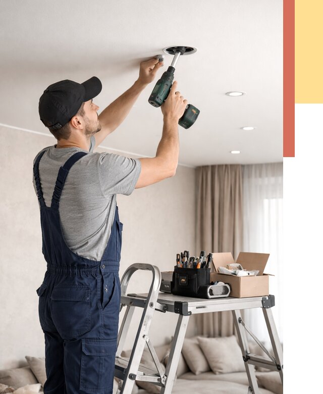 Установка и монтаж точечных светильников в натяжной потолок в ессентуках от 1835 руб. | ОТДЕЛОЧНИК-Ссн