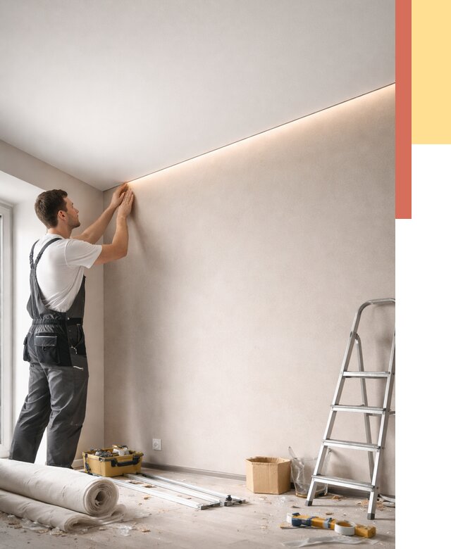 Теневые натяжные потолки в ессентуках от 8362 руб. под ключ | ОТДЕЛОЧНИК-Ссн