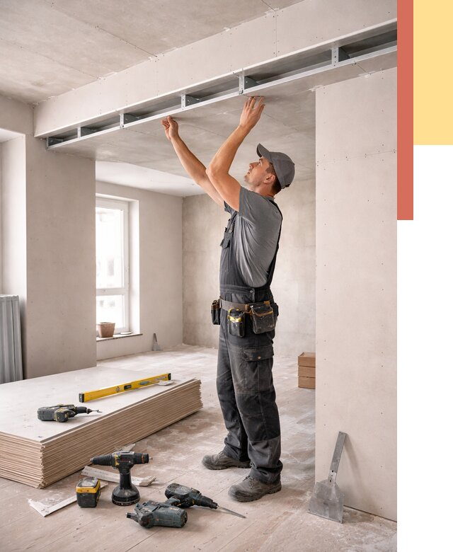 Потолок из гипсокартона с нишей в ессентуках от 1275 руб. под ключ | ОТДЕЛОЧНИК-Ссн