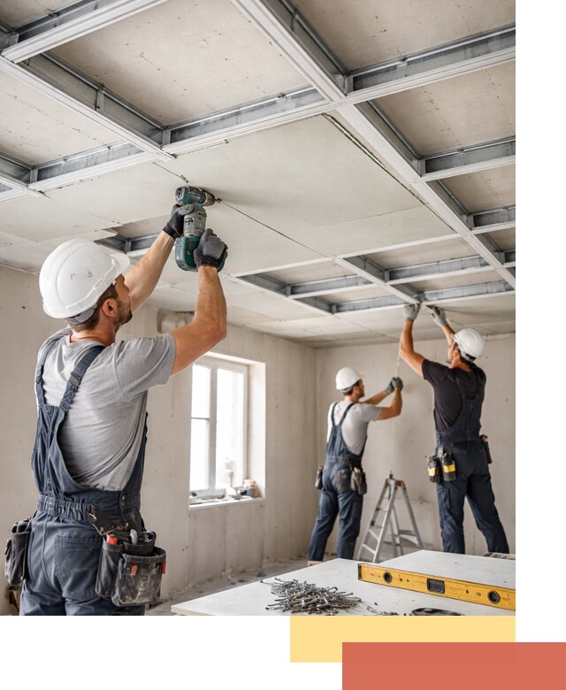 Кессонный потолок из гипсокартона под ключ в ессентуках