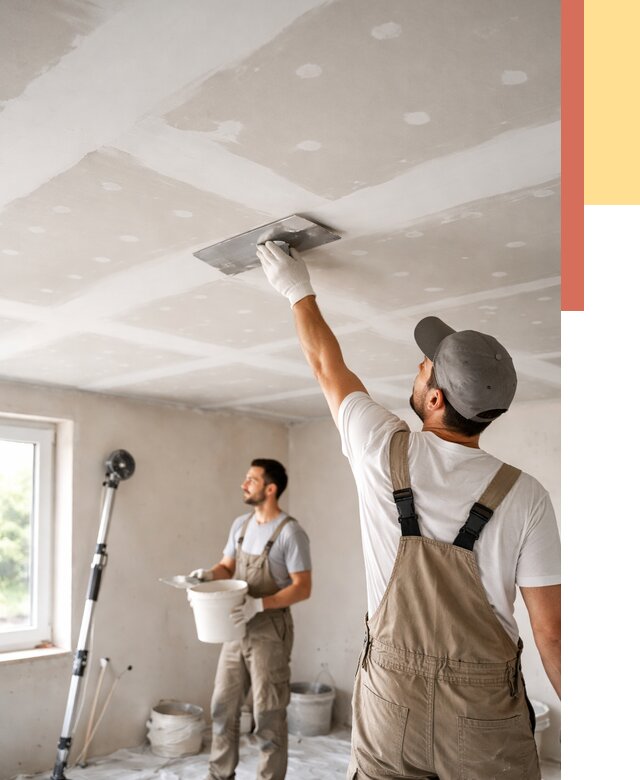 Шпаклевка потолка из гипсокартона в ессентуках от 3263 руб./м2 — услуги под ключ | ОТДЕЛОЧНИК-Ссн