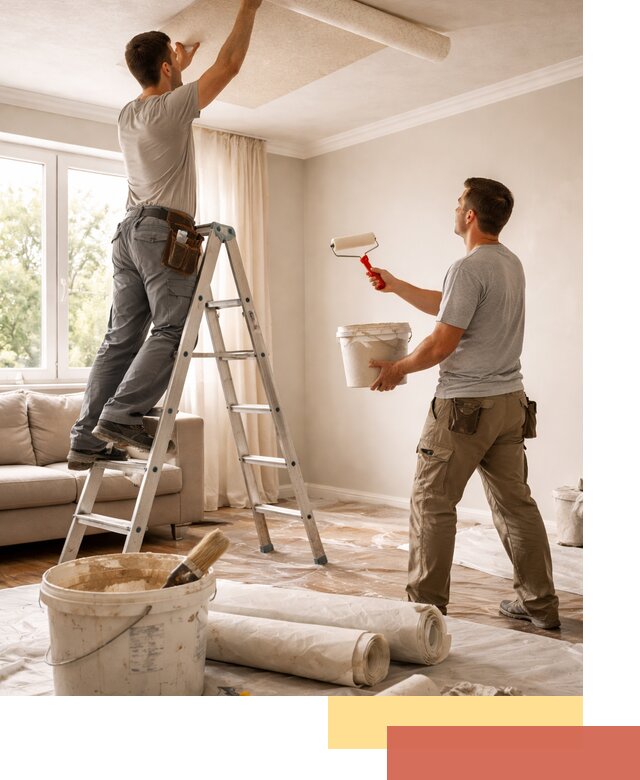 Поклейка обоев на потолок в ессентуках — качественно и быстро