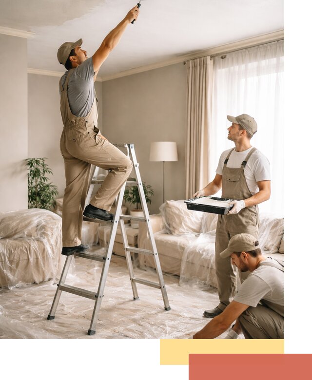 Покраска потолков акриловой краской в ессентуках качественно и быстро