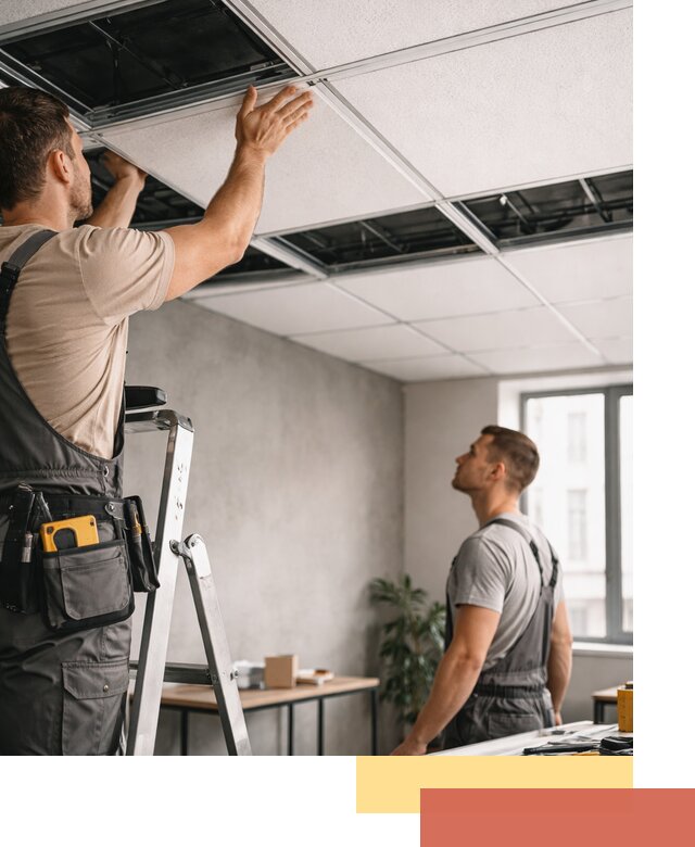 Монтаж потолочной плитки в ессентуках качественно и в срок