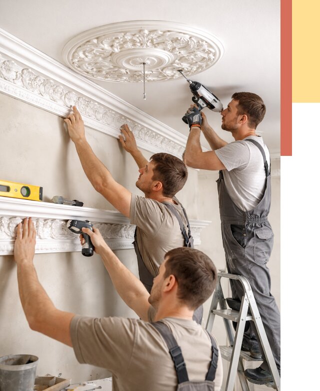 Монтаж лепнины на потолок в ессентуках от 3263 руб. быстро и недорого | ОТДЕЛОЧНИК-Ссн