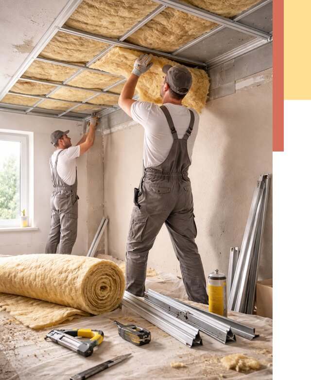 Утепление потолка в ессентуках от 7342 руб/м2 — недорого, быстро, под ключ | ОТДЕЛОЧНИК-Ссн