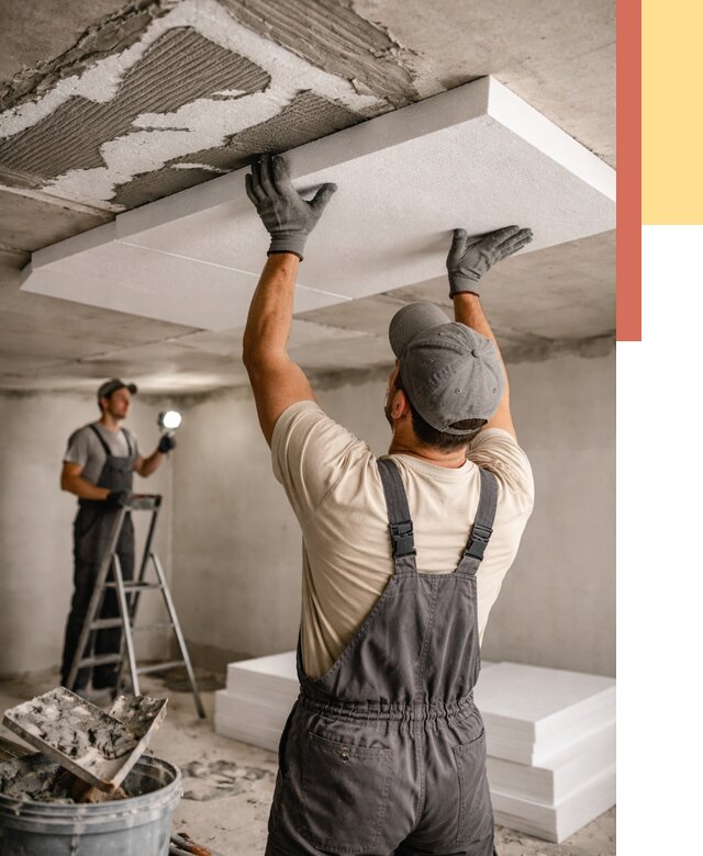 Утепление потолка пенопластом в ессентуках от 4589 руб/м2 — недорого и быстро | ОТДЕЛОЧНИК-Ссн