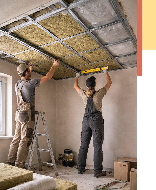 Шумоизоляция потолка в ессентуках от 1275 руб. под ключ — услуги ОТДЕЛОЧНИК-Ссн